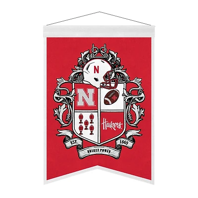 Nebraska Huskers 15" x 22" Crest Banner