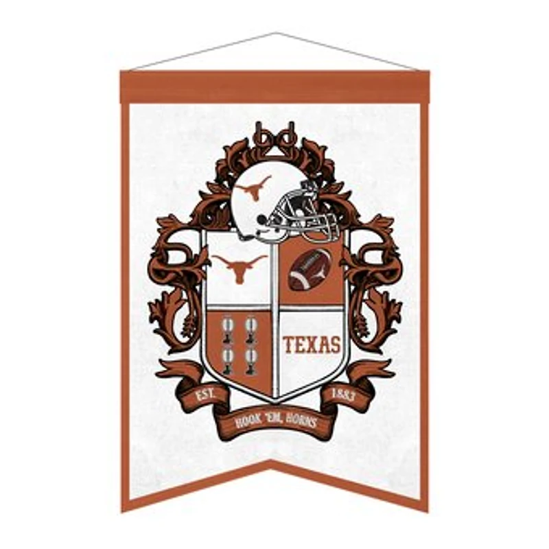 Texas Longhorns 15" x 22" Crest Banner