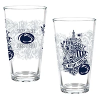 Penn State Nittany Lions Hometown Series 16oz Pint Glass 2-Piece Set with Gift Box