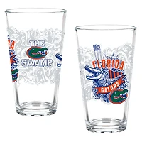 Florida Gators Hometown Series 16oz Pint Glass 2-Piece Set with Gift Box