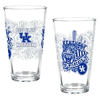 Kentucky Wildcats Hometown Series 16oz Pint Glass 2-Piece Set with Gift Box