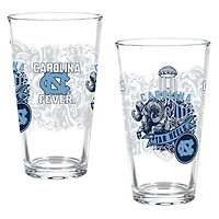 North Carolina Tar Heels Hometown Series 16oz Pint Glass 2-Piece Set with Gift Box