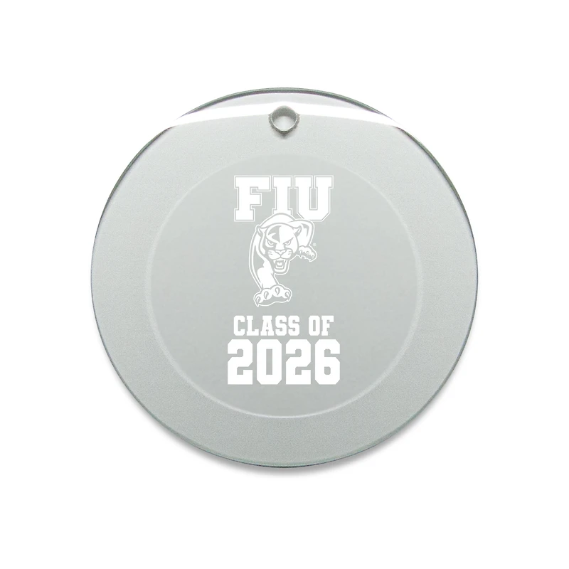 Jardine FIU Panthers 3.25" Class of 2026 Round Glass Ornament