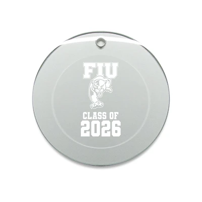 Jardine FIU Panthers 3.25" Class of 2026 Round Glass Ornament