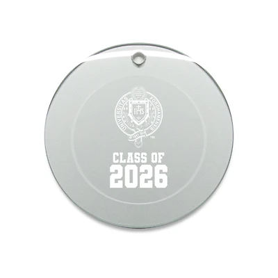Jardine Fordham Rams 3.25" Class of 2026 Round Glass Ornament