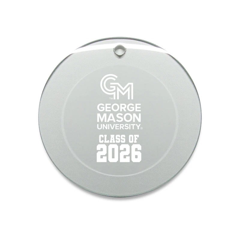 Jardine George Mason Patriots 3.25" Class of 2026 Round Glass Ornament