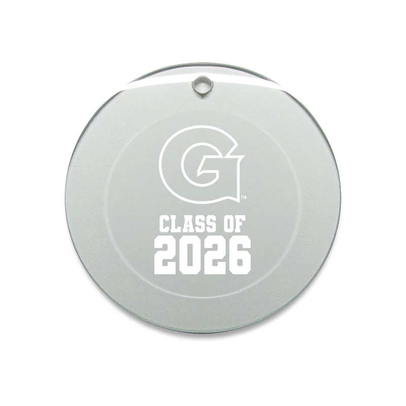 Jardine Georgetown Hoyas 3.25" Class of 2026 Round Glass Ornament