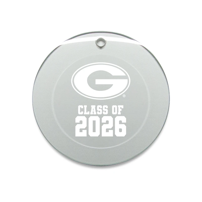 Jardine Georgia Bulldogs 3.25" Class of 2026 Round Glass Ornament