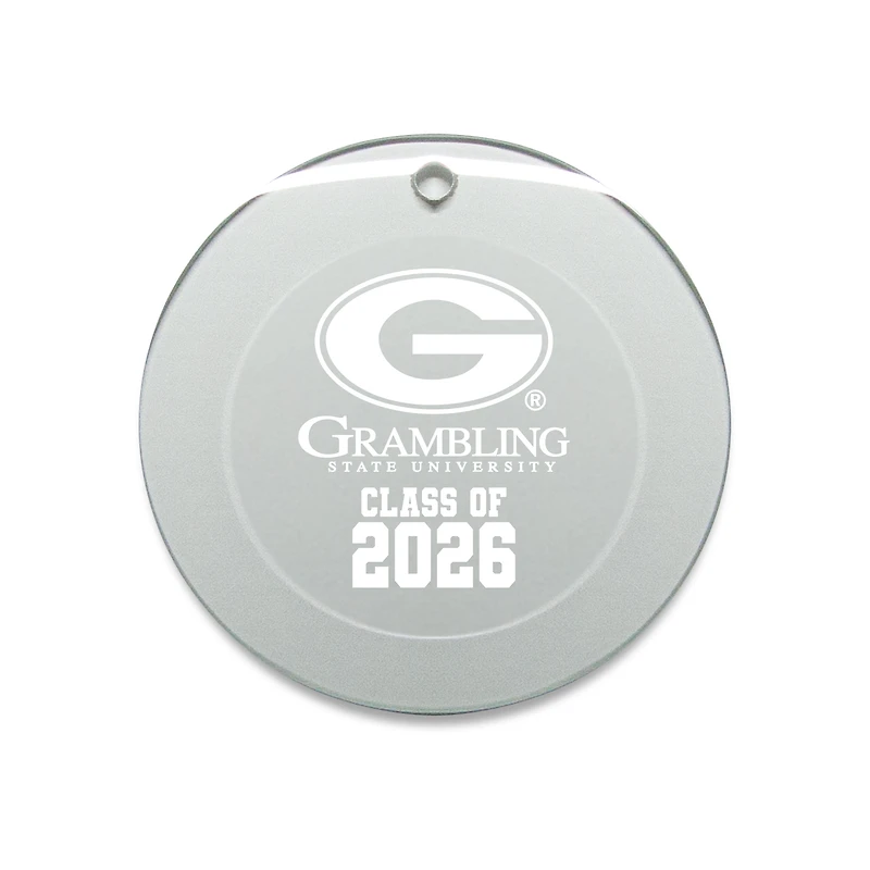 Jardine Grambling Tigers 3.25" Class of 2026 Round Glass Ornament