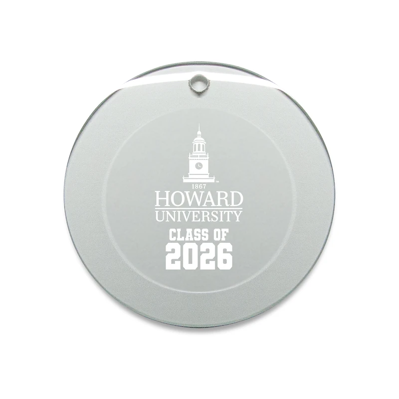 Jardine Howard Bison 3.25" Class of 2026 Round Glass Ornament