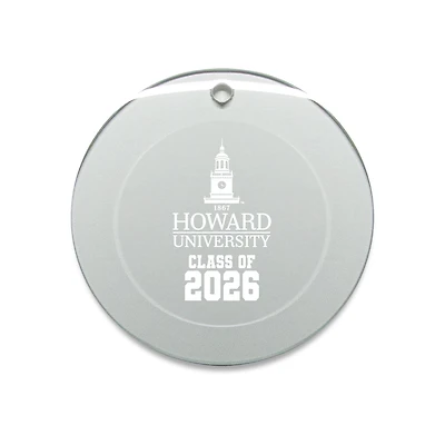 Jardine Howard Bison 3.25" Class of 2026 Round Glass Ornament