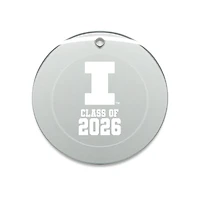 Jardine Illinois Fighting Illini 3.25" Class of 2026 Round Glass Ornament