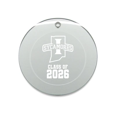 Jardine Indiana State Sycamores 3.25" Class of 2026 Round Glass Ornament