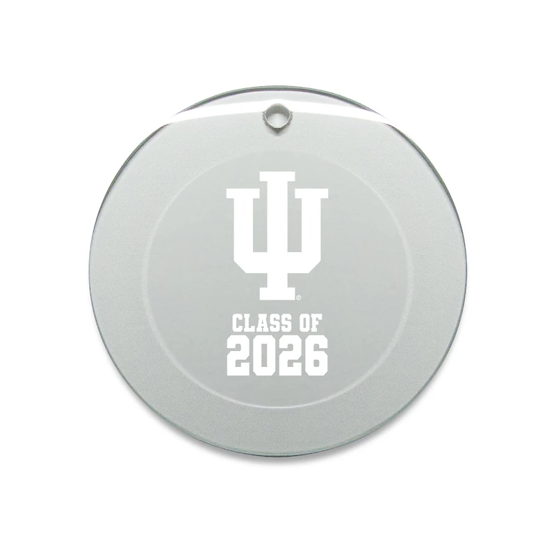 Jardine Indiana Hoosiers 3.25" Class of 2026 Round Glass Ornament