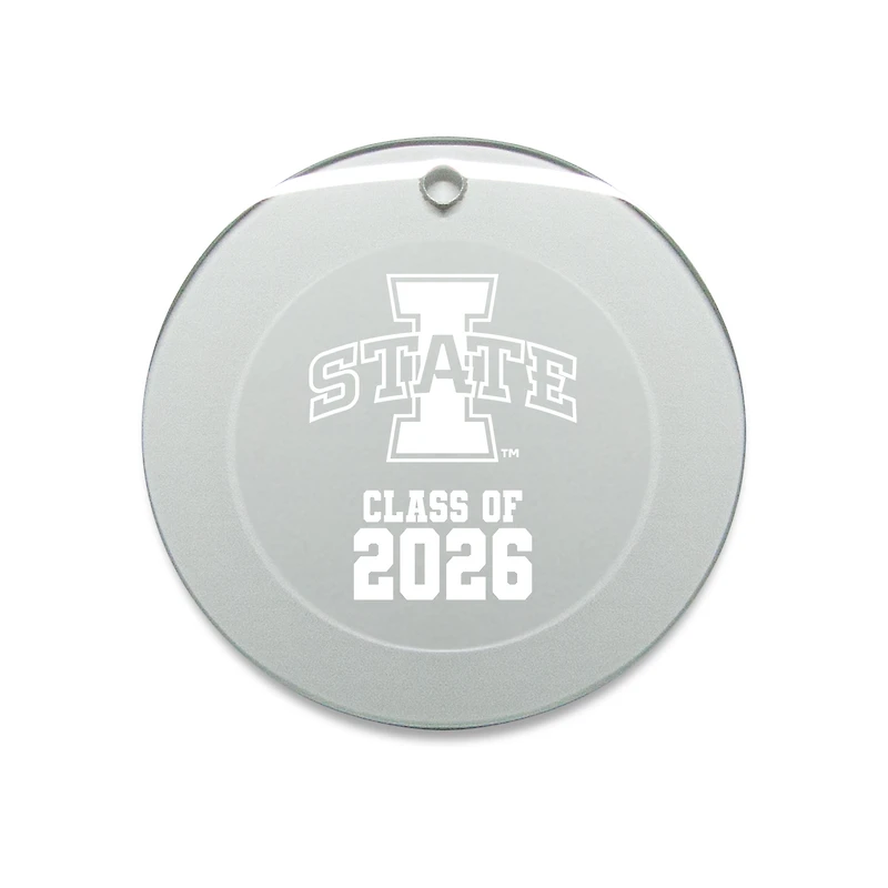 Jardine Iowa State Cyclones 3.25" Class of 2026 Round Glass Ornament