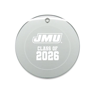 Jardine James Madison Dukes 3.25" Class of 2026 Round Glass Ornament