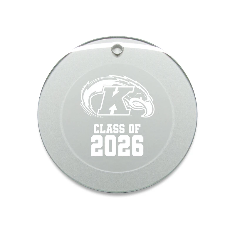 Jardine Kent State Golden Flashes 3.25" Class of 2026 Round Glass Ornament