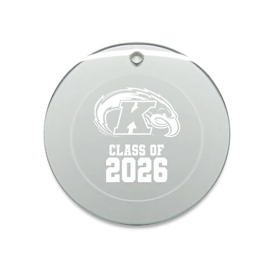 Jardine Kent State Golden Flashes 3.25" Class of 2026 Round Glass Ornament