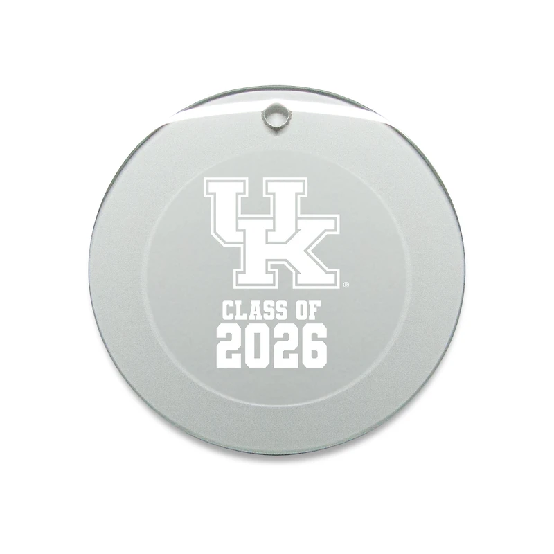 Jardine Kentucky Wildcats 3.25" Class of 2026 Round Glass Ornament