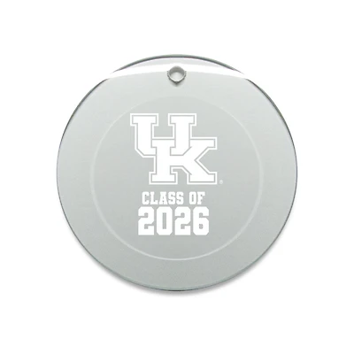Jardine Kentucky Wildcats 3.25" Class of 2026 Round Glass Ornament
