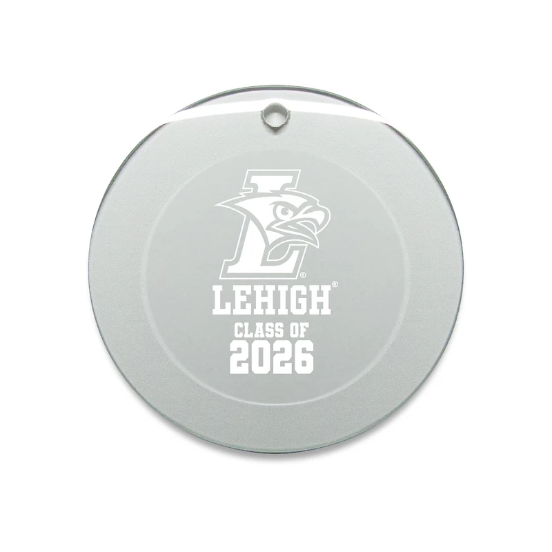 Jardine Lehigh Mountain Hawks 3.25" Class of 2026 Round Glass Ornament