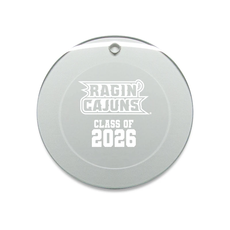 Jardine Louisiana Ragin' Cajuns 3.25" Class of 2026 Round Glass Ornament