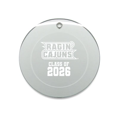 Jardine Louisiana Ragin' Cajuns 3.25" Class of 2026 Round Glass Ornament