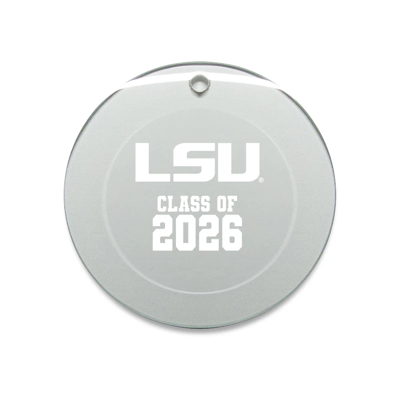 Jardine LSU Tigers 3.25" Class of 2026 Round Glass Ornament