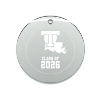 Jardine Louisiana Tech Bulldogs 3.25" Class of 2026 Round Glass Ornament