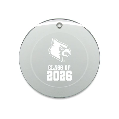 Jardine Louisville Cardinals 3.25" Class of 2026 Round Glass Ornament