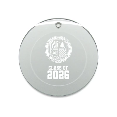 Jardine Loyola Greyhounds 3.25" Class of 2026 Round Glass Ornament