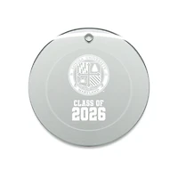 Jardine Loyola Greyhounds 3.25" Class of 2026 Round Glass Ornament