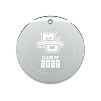 Jardine Marquette Golden Eagles 3.25" Class of 2026 Round Glass Ornament
