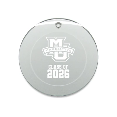 Jardine Marquette Golden Eagles 3.25" Class of 2026 Round Glass Ornament