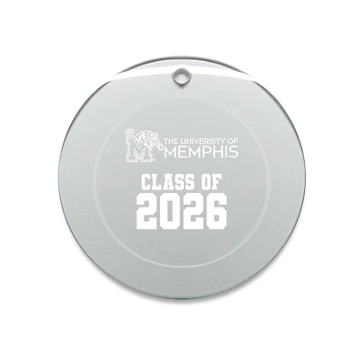 Jardine Memphis Tigers 3.25" Class of 2026 Round Glass Ornament