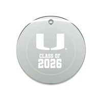 Jardine Miami Hurricanes 3.25" Class of 2026 Round Glass Ornament