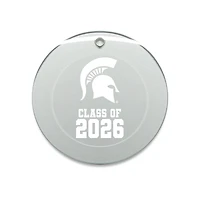 Jardine Michigan State Spartans 3.25" Class of 2026 Round Glass Ornament