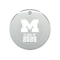 Jardine Michigan Wolverines 3.25" Class of 2026 Round Glass Ornament