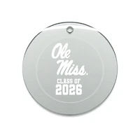 Jardine Ole Miss Rebels 3.25" Class of 2026 Round Glass Ornament