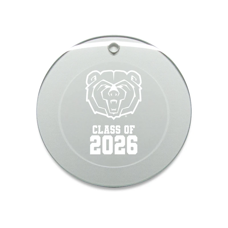 Jardine Missouri State University Bears 3.25" Class of 2026 Round Glass Ornament