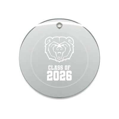 Jardine Missouri State University Bears 3.25" Class of 2026 Round Glass Ornament