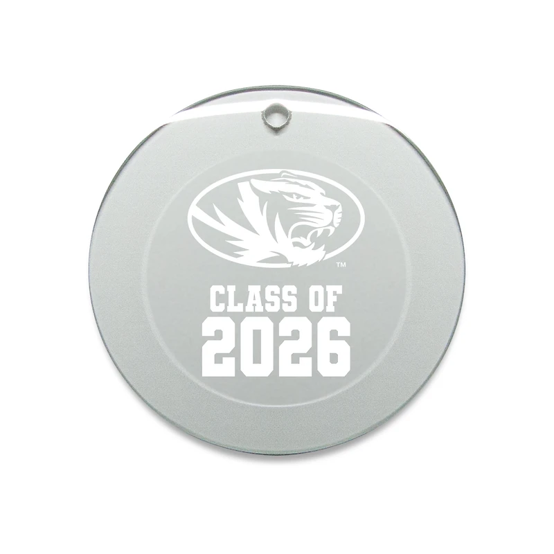 Jardine Missouri Tigers 3.25" Class of 2026 Round Glass Ornament