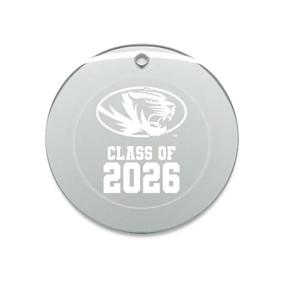 Jardine Missouri Tigers 3.25" Class of 2026 Round Glass Ornament
