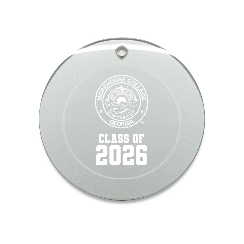 Jardine Morehouse Maroon Tigers 3.25" Class of 2026 Round Glass Ornament