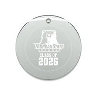 Jardine Morgan State Bears 3.25" Class of 2026 Round Glass Ornament