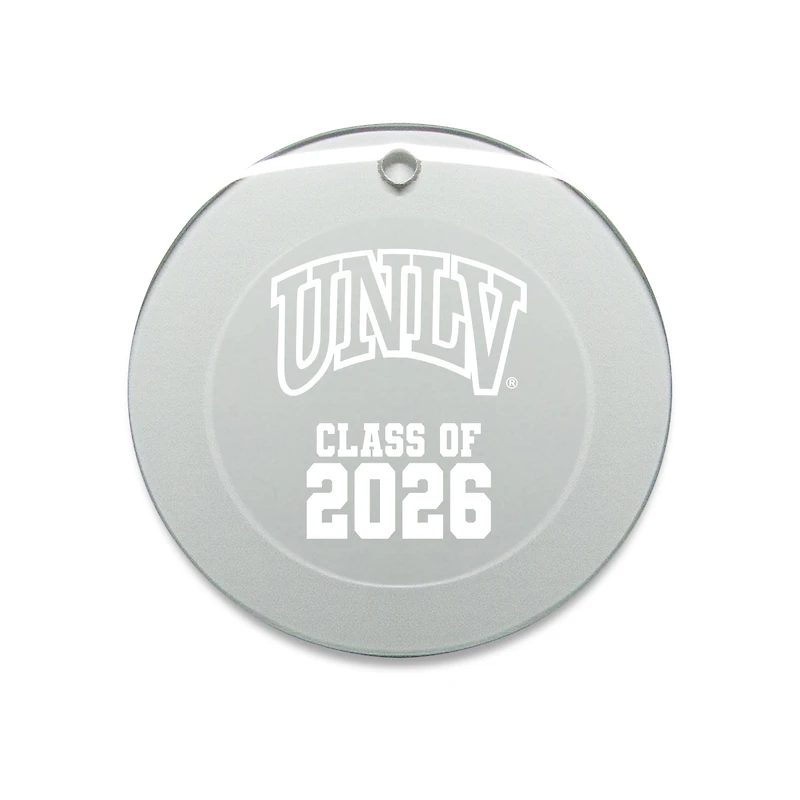 Jardine UNLV Rebels 3.25" Class of 2026 Round Glass Ornament