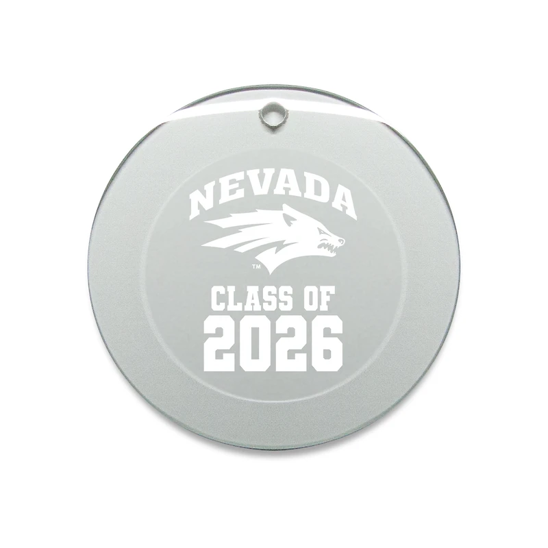 Jardine Nevada Wolf Pack 3.25" Class of 2026 Round Glass Ornament