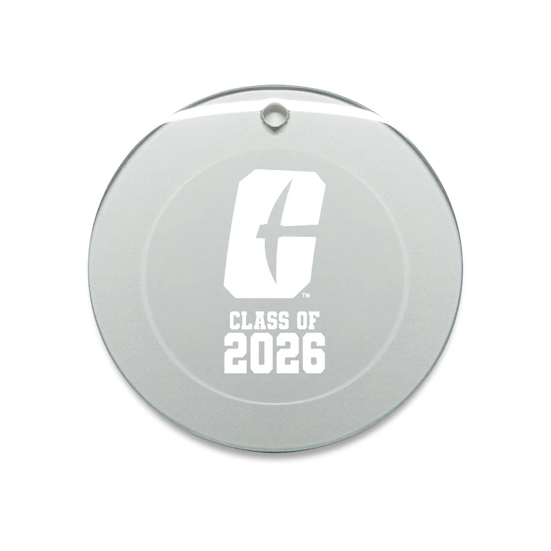 Jardine Charlotte 49ers 3.25" Class of 2026 Round Glass Ornament