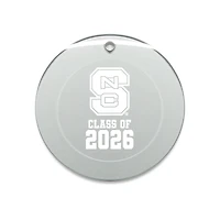Jardine NC State Wolfpack 3.25" Class of 2026 Round Glass Ornament