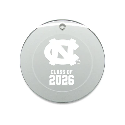 Jardine North Carolina Tar Heels 3.25" Class of 2026 Round Glass Ornament